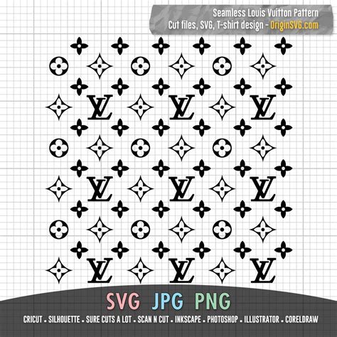 louis vuitton print pattern|Louis Vuitton cricut template free.